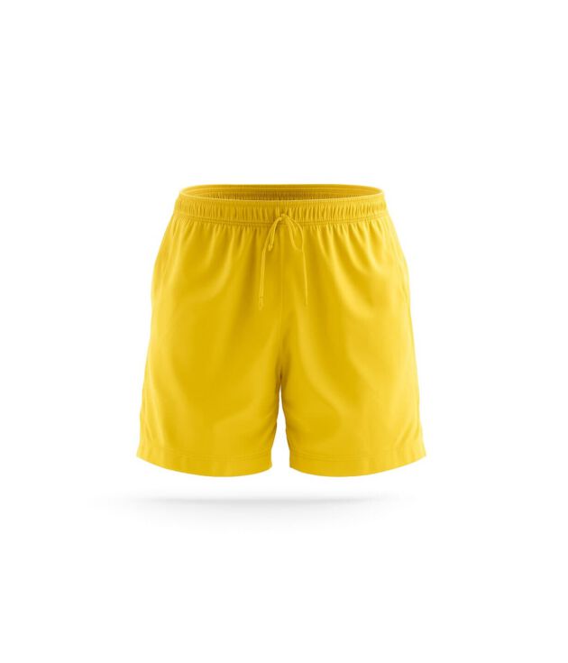 Bright yellow active shorts